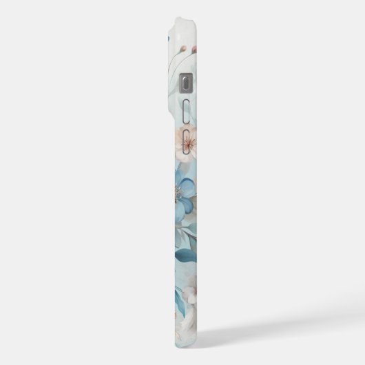 青と植物性の至福 iPhoneケース (左側面)