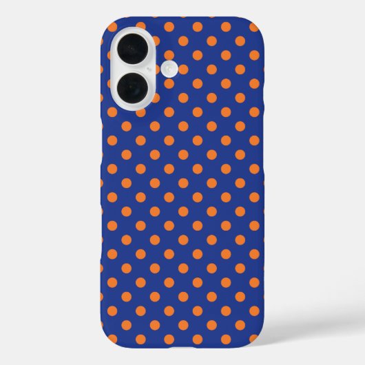 青と橙の水玉模様 Case-Mate iPhoneケース (裏面)