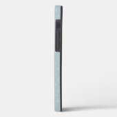 青と水玉模様の淡い色のモノグラムフレーム Case-Mate iPhoneケース (裏面 / 左)