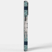 青と水色の曼荼羅　～幾何学的なシンメトリー～ Case-Mate iPhoneケース (裏面 / 右)