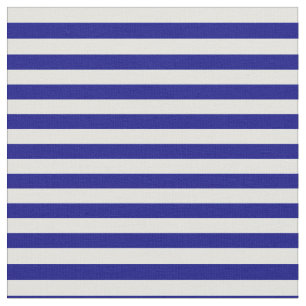 青と淡いシアン色のストライプ/線のパターン ファブリック