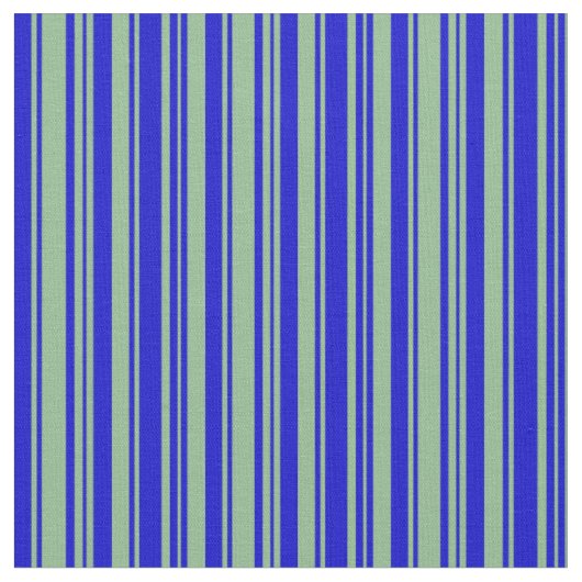 青と濃い海の緑の色の色のストライプパターン ファブリック (クローズアップ)