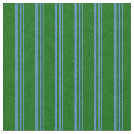 青と濃い緑 ファブリック (クローズアップ)