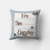 青と灰色のシボロンゾウ枕 クッション (裏面)