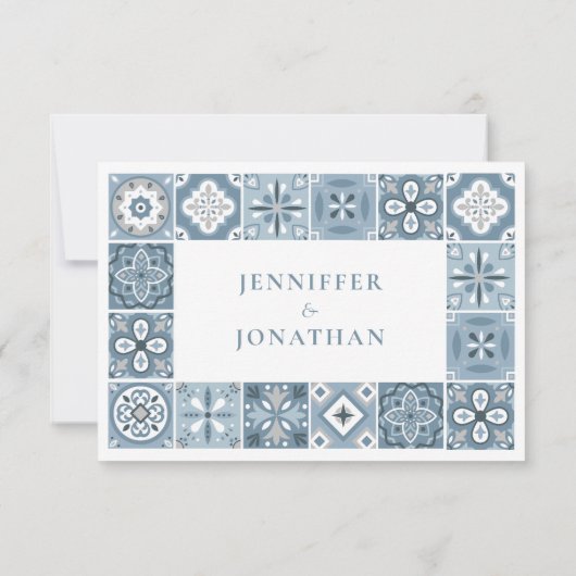 青と灰色のタスペインのイル (裏面)