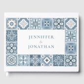 青と灰色のタスペインのイル ゲストブック (正面)