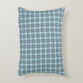 青と灰色のパターン アクセントクッション (正面(垂直))