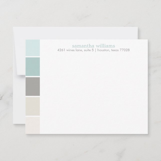 青と灰色のモダン装飾色ブロック (正面)