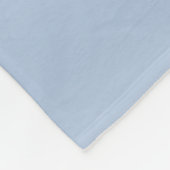 青と灰色のモノグラム編集可能カラーの組み合わせ フリースブランケット (角)