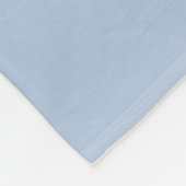 青と灰色のモノグラム編集可能カラーの組み合わせ フリースブランケット (角)