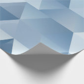 青と灰色の三角形 ラッピングペーパー (角)