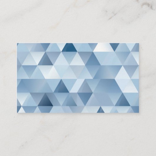 青と灰色の三角形 名刺 (裏面)