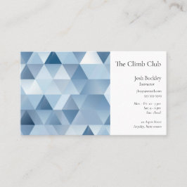 青と灰色の三角形 名刺