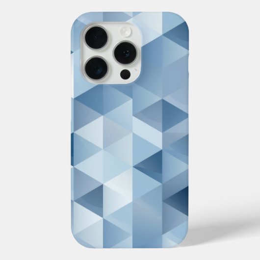 青と灰色の三角形 Case-Mate iPhoneケース (裏面)