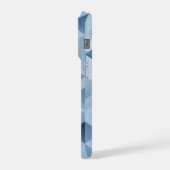 青と灰色の三角形 iPhoneケース (左側面)