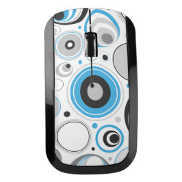 青と灰色の丸ワイヤレスマウス ワイヤレスマウス