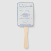 青と灰色の大理石の夏のミスターセットのファン ハンドファン (正面)