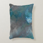 青と灰色の大理石テクスチャ アクセントクッション (正面(垂直))