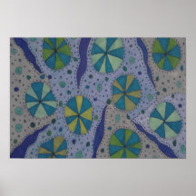 青と灰色の宇宙抽象芸術