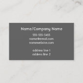 青と灰色の格子状のカスタム名刺 名刺 (裏面)