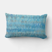 青と灰色の色彩の鮮やかデザインホー芸術的ムデコール ランバークッション (裏面)