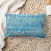 青と灰色の色彩の鮮やかデザインホー芸術的ムデコール ランバークッション (ブランケット)