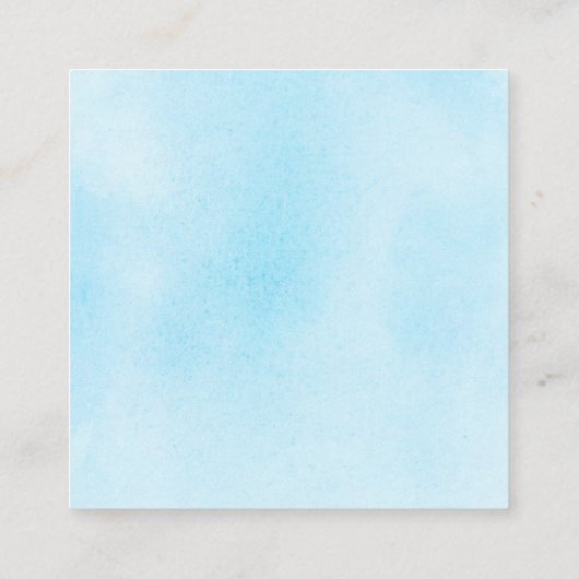 青と灰色の赤ちゃんシャワーおむつラッフルチケット エンクロージャーカード (裏面)