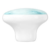 青と灰色の霜降りセラミックノブ セラミックノブ (側面)