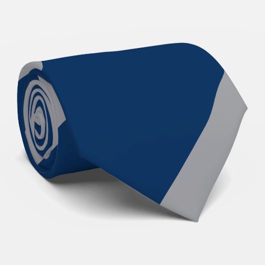 青と灰色 ネクタイ (ロール)