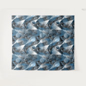 青と灰色。抽象化。 タペストリー (正面(横))