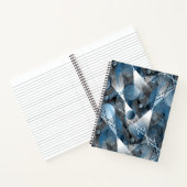 青と灰色。抽象化。 ノートブック (内部)