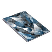 青と灰色。抽象化。 ノートブック (右側)