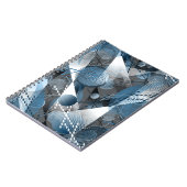 青と灰色。抽象化。 ノートブック (左側)