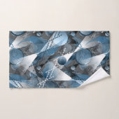 青と灰色。抽象化。 バスタオルセット (ハンドタオル)