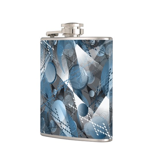 青と灰色。抽象化。 フラスク (左)