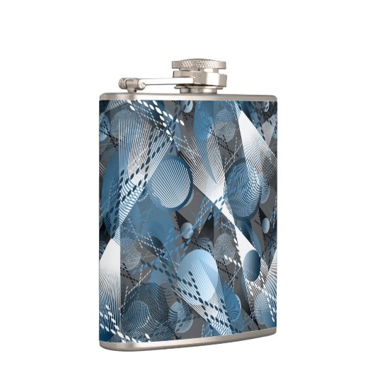 青と灰色。抽象化。 フラスク (右)