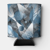 青と灰色。抽象化。 缶クーラー (正面)