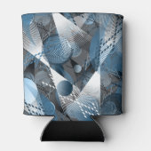 青と灰色。抽象化。 缶クーラー (裏面)