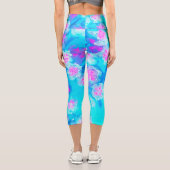 青と熱いピンクの多肉質の水中セダム カプリレギンス (裏面)