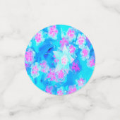 青と熱いピンクの多肉質の水中セダム コンフェッティ (スモール正面)