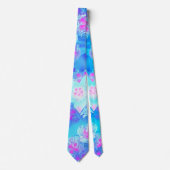 青と熱いピンクの多肉質の水中セダム ネクタイ (正面)