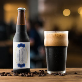 青と王室の金ゴールド幾何学模様キンセニェラ ビールラベル