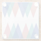 青と珊瑚の三角形 ガラスコースター (裏面)