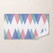 青と珊瑚の三角形 バスタオルセット (ハンドタオル)