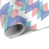 青と珊瑚の三角形 ラッピングペーパー (ロールコーナー)