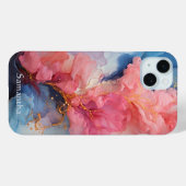 青と珊瑚の流れる色 Case-Mate iPhoneケース (裏面 (横))