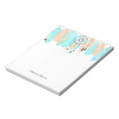 青と珊瑚羽ドリームキャッチャー ノートパッド (回転)