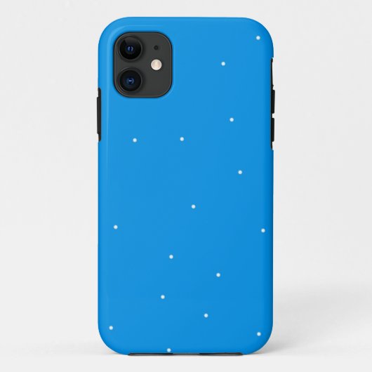 青と白いドットのアクセサリーカスタマイズ Case-Mate iPhoneケース (裏面)