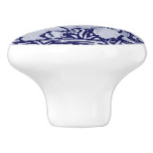 青と白うさぎファミリードロワープルノブDedham セラミックノブ (側面)