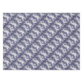 青と白うさぎフローラデダムデルフトタイル テーブルクロス (正面(横))